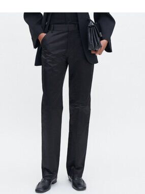 Filippa K Black Satin Trousers size 36 US XS/S